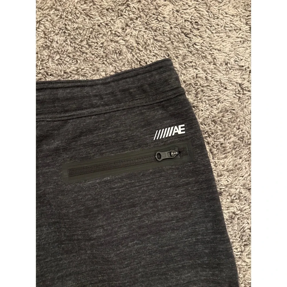 American Eagle Flex Joggers Mens Small Charcoal Grey Tapered Activewear Pants